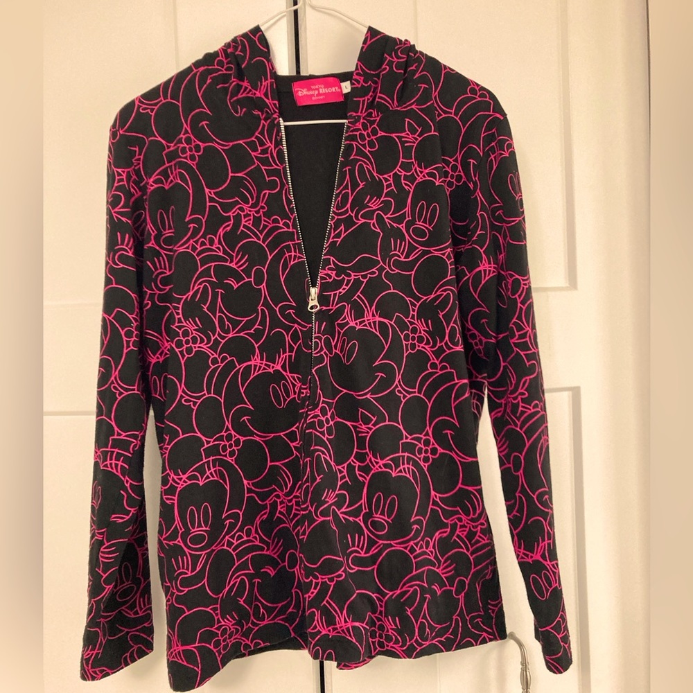 Minnie Mouse Disney zippered hoodie from Japan